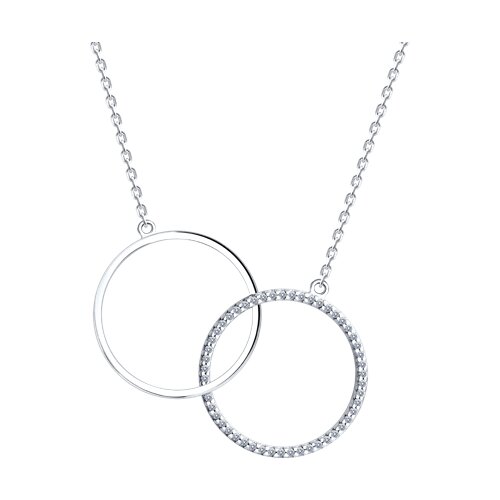 Колье SOKOLOV - Серебро 925, Фианит (арт. 94070684)