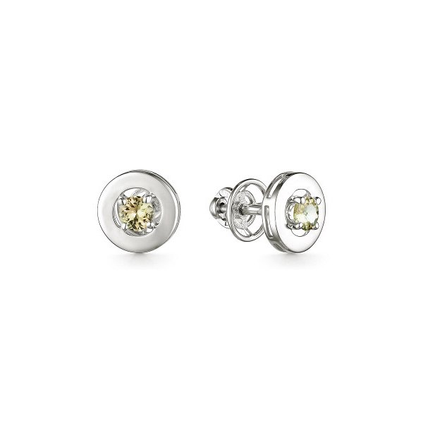 Серьги Дар - Серебро 925, Синтетический муассанит (арт. С-3906рс1620)