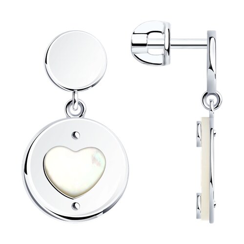 Серьги SOKOLOV - Серебро 925, Синтетический перламутр (арт. 83020287)