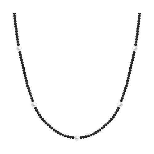 Колье SOKOLOV - Серебро 925, Жемчуг имитация, Шпинель (арт. 83070060)