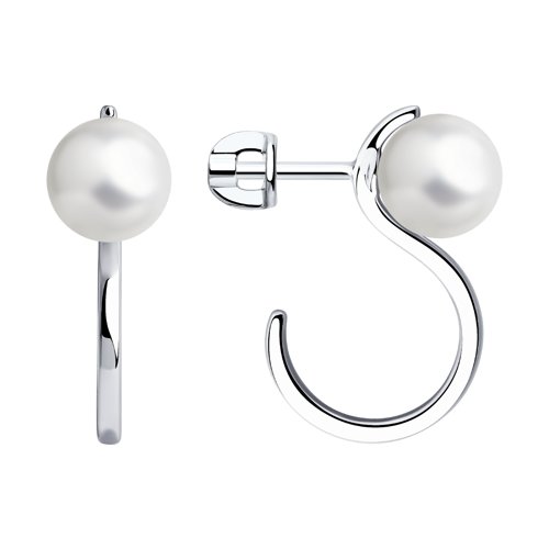 Серьги SOKOLOV - Серебро 925, Жемчуг Swarovski имитация (арт. 94024712)