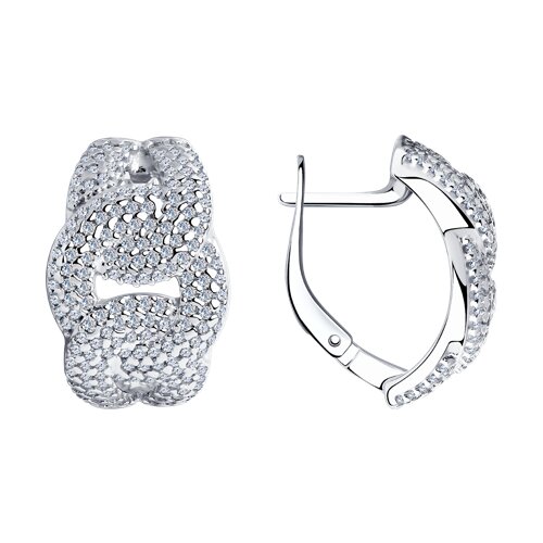 Серьги SOKOLOV - Серебро 925, Фианит (арт. 94025298)