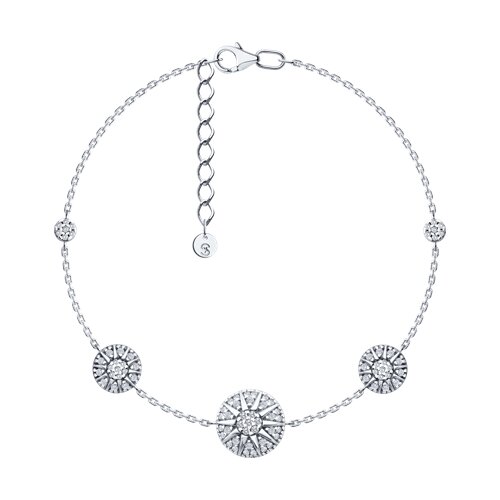 Браслет SOKOLOV - Серебро 925, Фианит (арт. 94051538)