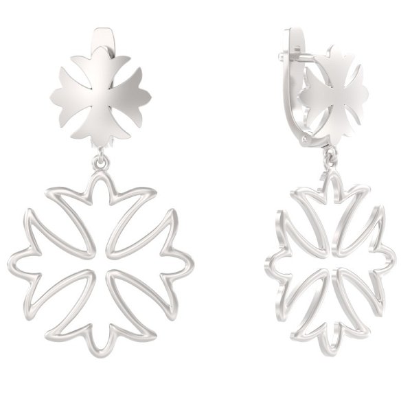 Серьги ООО "ЮК "Арина" - Серебро 925 (арт. 1051182-00000)