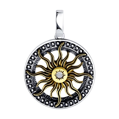 Подвеска SOKOLOV - Серебро 925, Фианит (арт. 95030278)