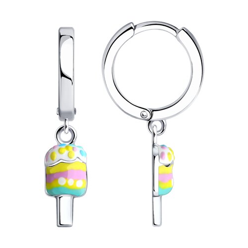 Серьги SOKOLOV - Серебро 925, Эмаль (арт. 94026096)