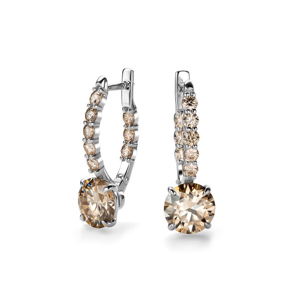 Серьги Дар - Серебро 925, Синтетический муассанит (арт. С-5165рс1620)