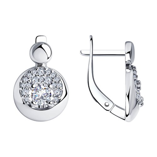 Серьги SOKOLOV - Серебро 925, Фианит (арт. 94024342)