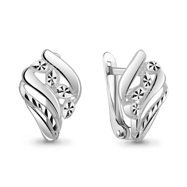 Серьги Аквамарин - Серебро 925 (арт. 34049.5)