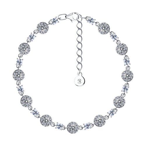 Браслет SOKOLOV - Серебро 925, Фианит (арт. 94051026)