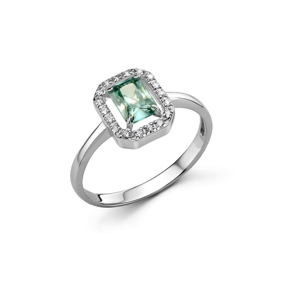 Кольцо Дар - Серебро 925, Синтетический муассанит, Фианит (арт. К-5228рс1613900)