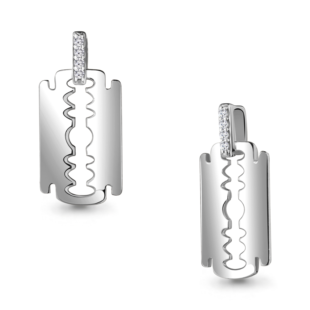 Подвеска Аквамарин - Серебро 925, Фианит (арт. 24345А.5)