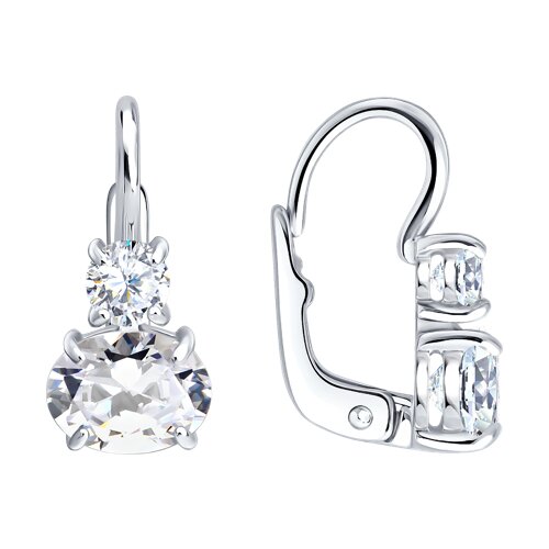Серьги Diamant - Серебро 925, Фианит (арт. 94-120-02392-3)