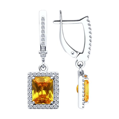 Серьги SOKOLOV - Серебро 925, Фианит (арт. 94026753)