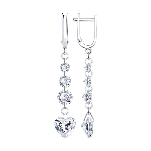 Серьги Diamant - Серебро 925, Фианит (арт. 94-121-00516-1)