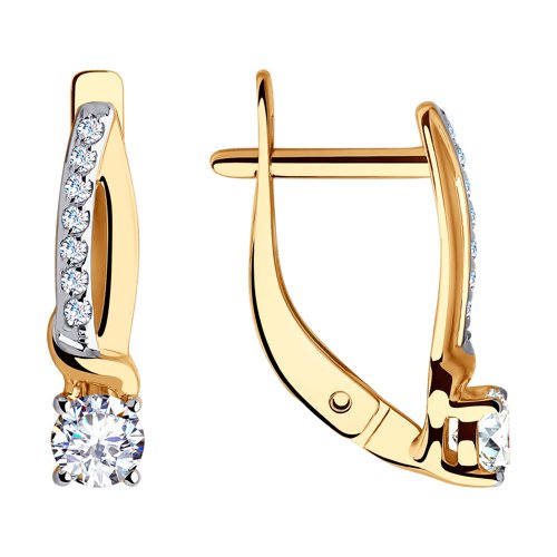 Серьги SOKOLOV - Золото 375, Фианит (арт. 028197-4)