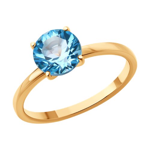 Кольцо SOKOLOV - Золото 585, Топаз (арт. 716406)