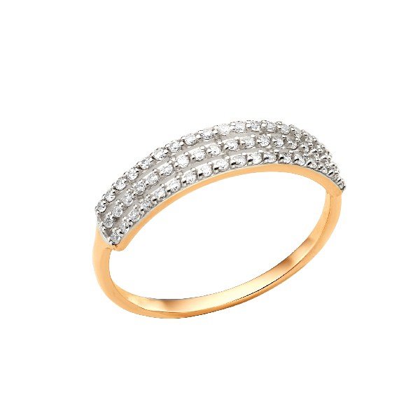 Кольцо ЮФ Династия - Золото 585, Фианит (арт. 000871-1102)