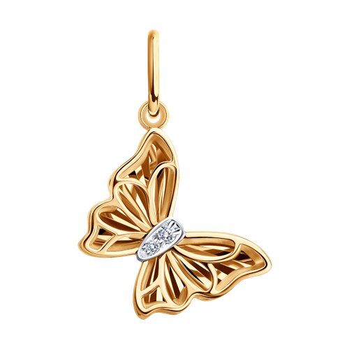 Подвеска SOKOLOV - Золото 585, Фианит (арт. 036813)