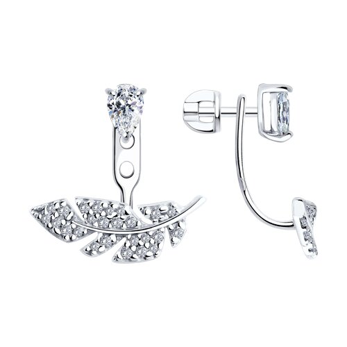 Серьги SOKOLOV - Серебро 925, Фианит (арт. 94026439)