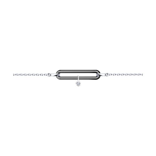 Браслет Diamant - Серебро 925, Керамика, Фианит (арт. 94-150-01857-1)