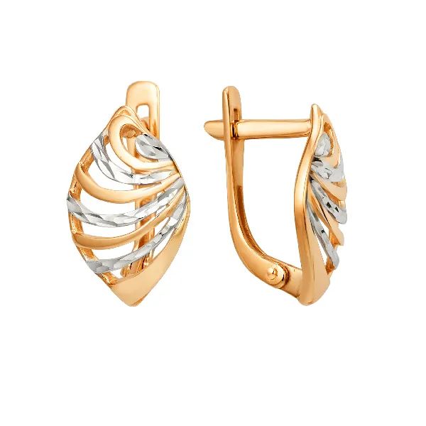 Серьги ЮФ Династия - Золото 375 (арт. 002072-5012)