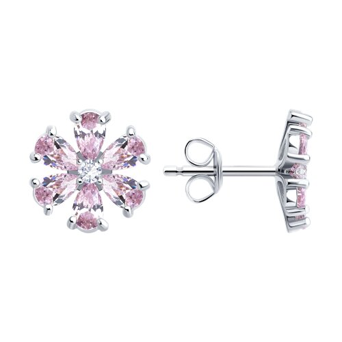 Серьги SOKOLOV - Серебро 925, Фианит (арт. 94027180-91)