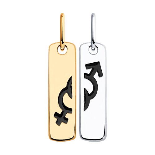 Подвеска Diamant - Серебро 925, Эмаль (арт. 94-130-01520-1)