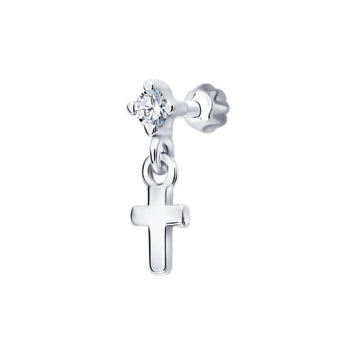 Серьга Diamant - Серебро 925, Фианит (арт. 94-127-02419-1)