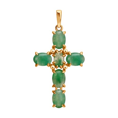 Подвеска SOKOLOV - Серебро 925, Жадеит (арт. 83030366)