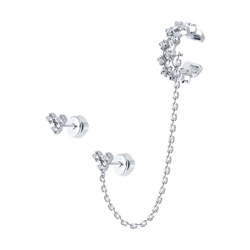 Серьги SOKOLOV - Серебро 925, Фианит (арт. 94026496)