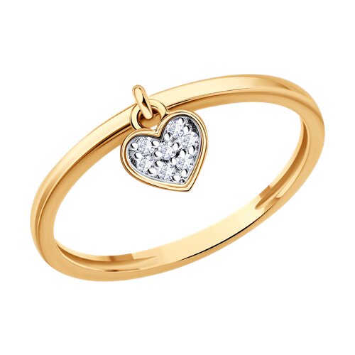 Кольцо Diamant - Золото 585, Фианит (арт. 51-110-00901-1)