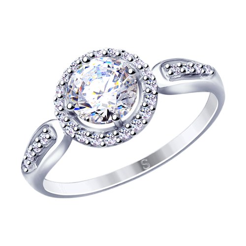 Кольцо SOKOLOV - Серебро 925, Фианит (арт. 94012866)