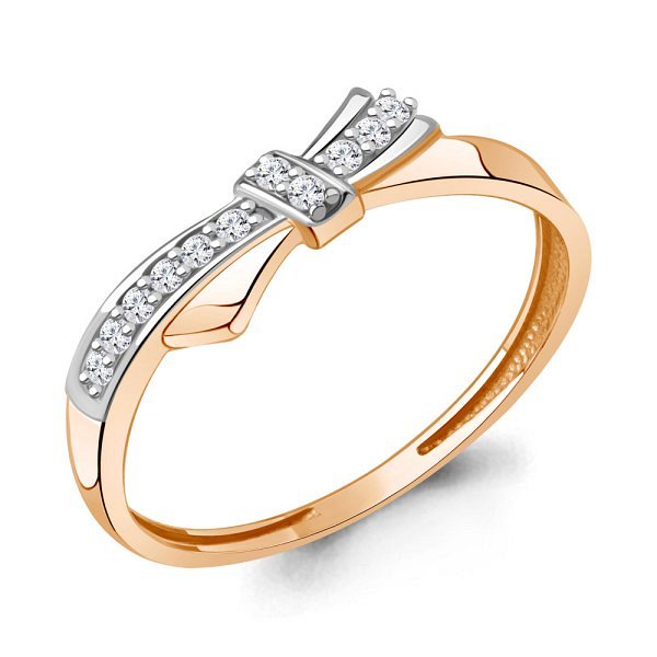 Кольцо Аквамарин - Золото 375, Фианит (арт. 600735А.8)