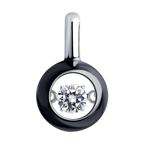 Подвеска Diamant - Серебро 925, Фианит, Эмаль (арт. 94-130-01735-1)