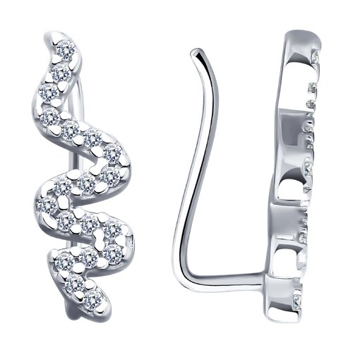 Серьги SOKOLOV - Серебро 925, Фианит (арт. 94025848)