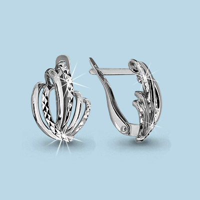 Серьги Аквамарин - Серебро 925 (арт. 31571.5)