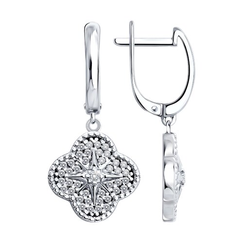 Серьги SOKOLOV - Серебро 925, Фианит (арт. 94027773)