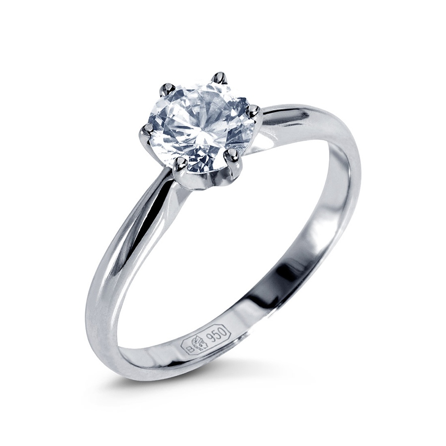 Кольцо Platinum Lab. - Платина 950, Бриллиант (арт. ПК-088-05)