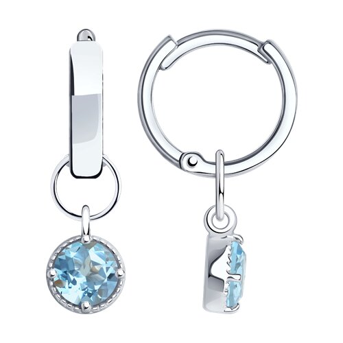 Серьги SOKOLOV - Серебро 925, Топаз (арт. 92022547)