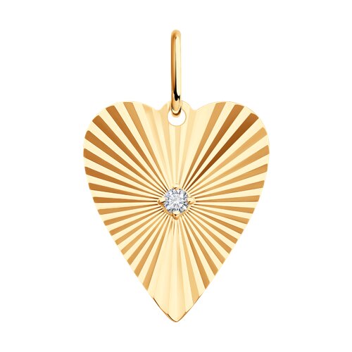 Подвеска Diamant - Золото 585, Фианит (арт. 51-130-02909-1)