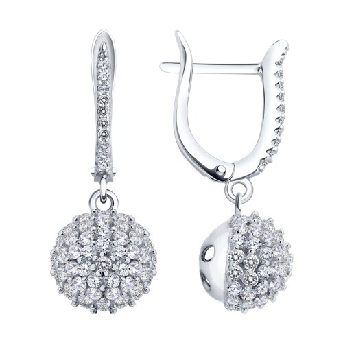 Серьги SOKOLOV - Серебро 925, Фианит (арт. 94027634-91)