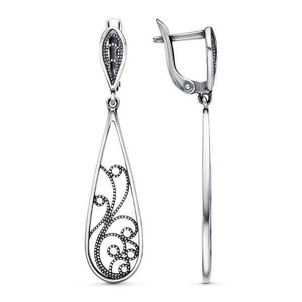 Серьги Красная пресня - Серебро 925 (арт. 33015122)