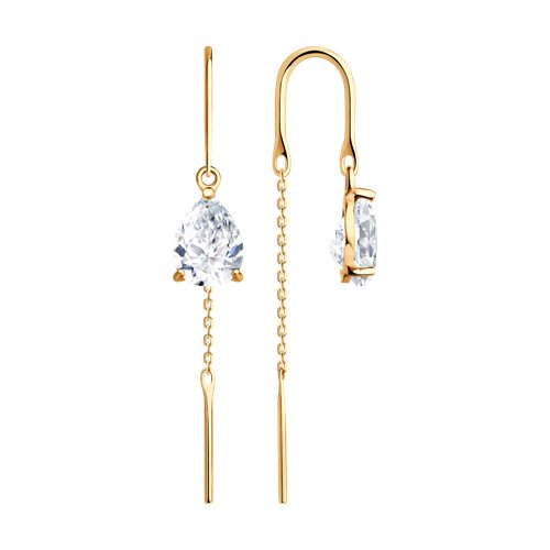 Серьги SOKOLOV - Золото 585, Бриллианит (арт. 0200916)