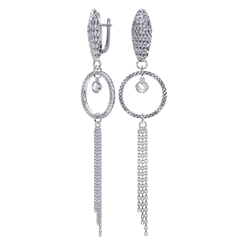 Серьги POKROVSKY - Серебро 925, Фианит (арт. 2131642-00775)