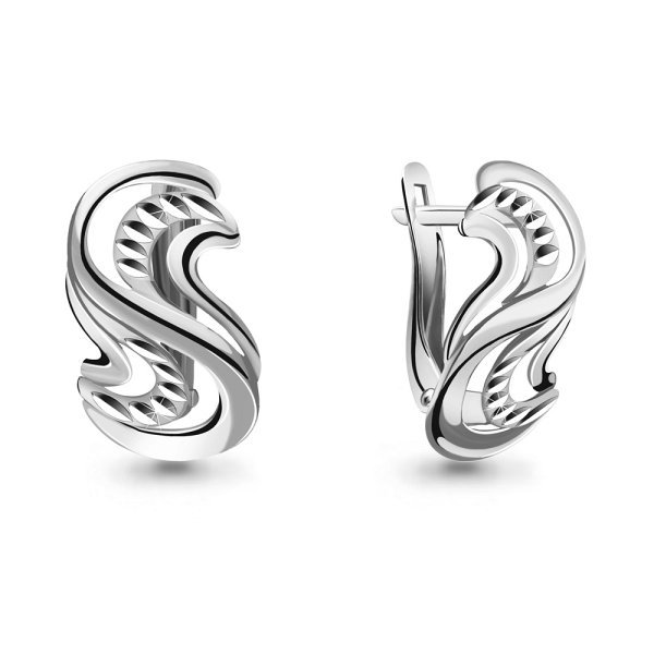 Серьги Аквамарин - Серебро 925 (арт. 31676.5)