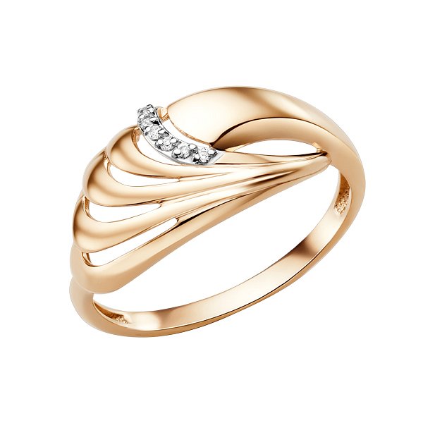 Кольцо ЮФ Династия - Золото 585, Фианит (арт. 012671-1102)