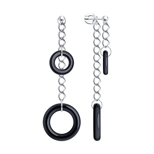 Серьги SOKOLOV - Серебро 925, Керамика (арт. 94025208)