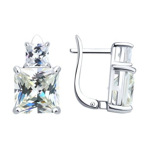 Серьги SOKOLOV - Серебро 925, Фианит (арт. 94027178-91)