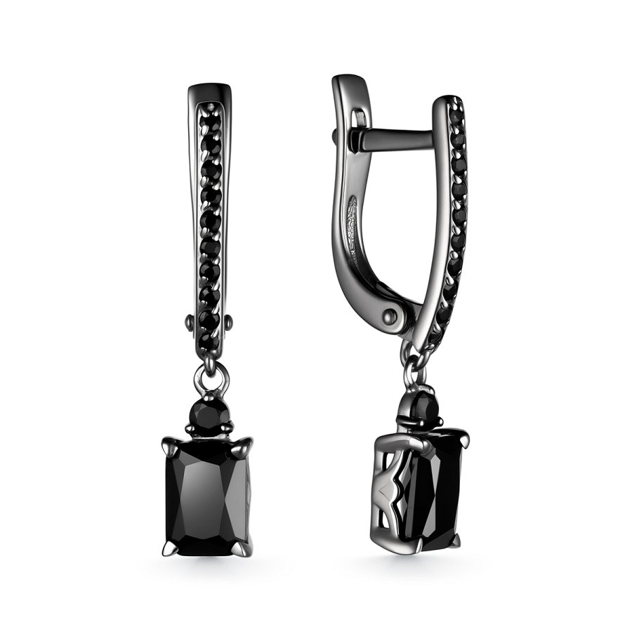 Серьги Дар - Серебро 925, Шпинель (арт. С-3693чрс416)